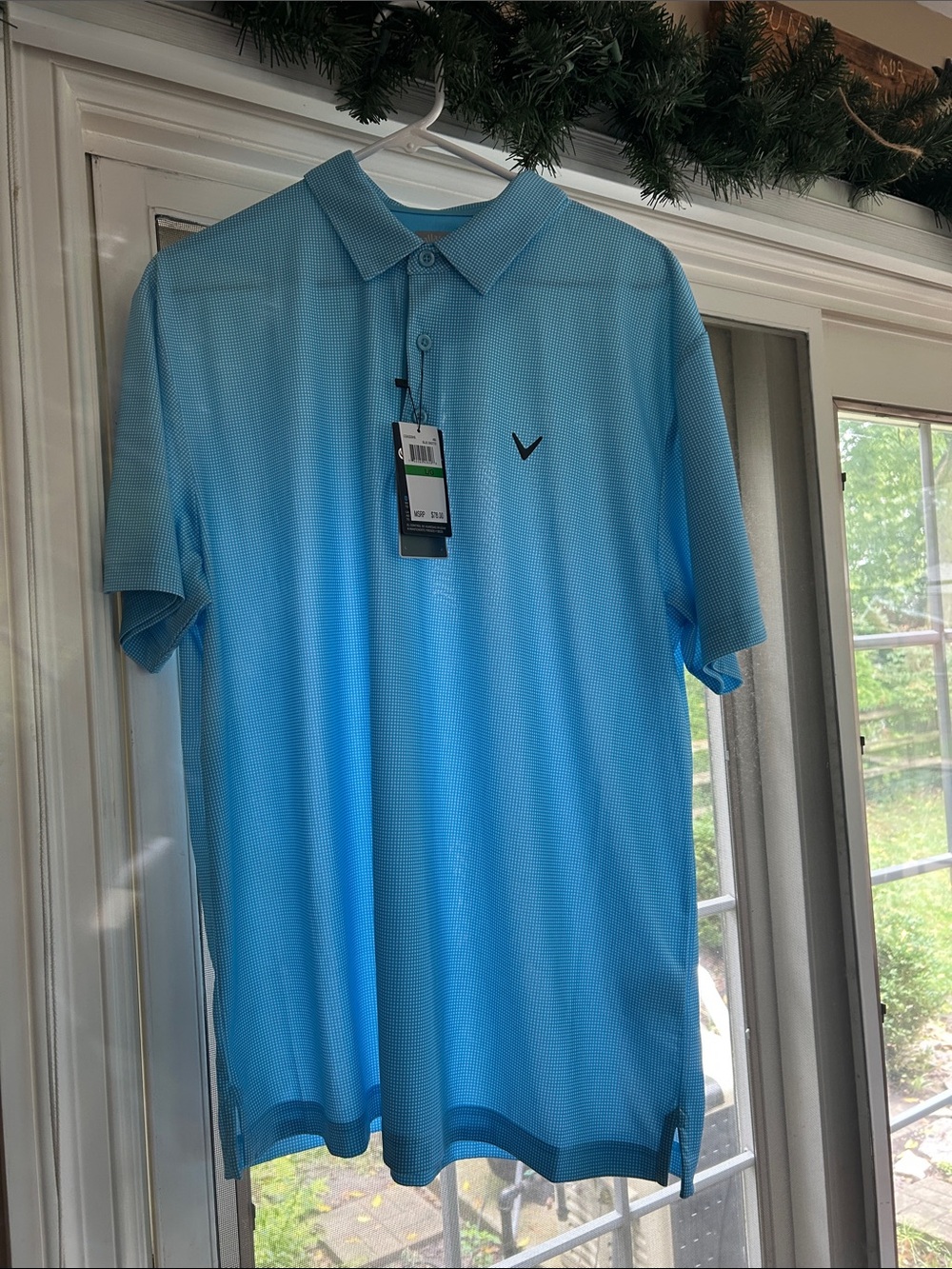 Callaway Men's Light Blue Gradient Performance Polo